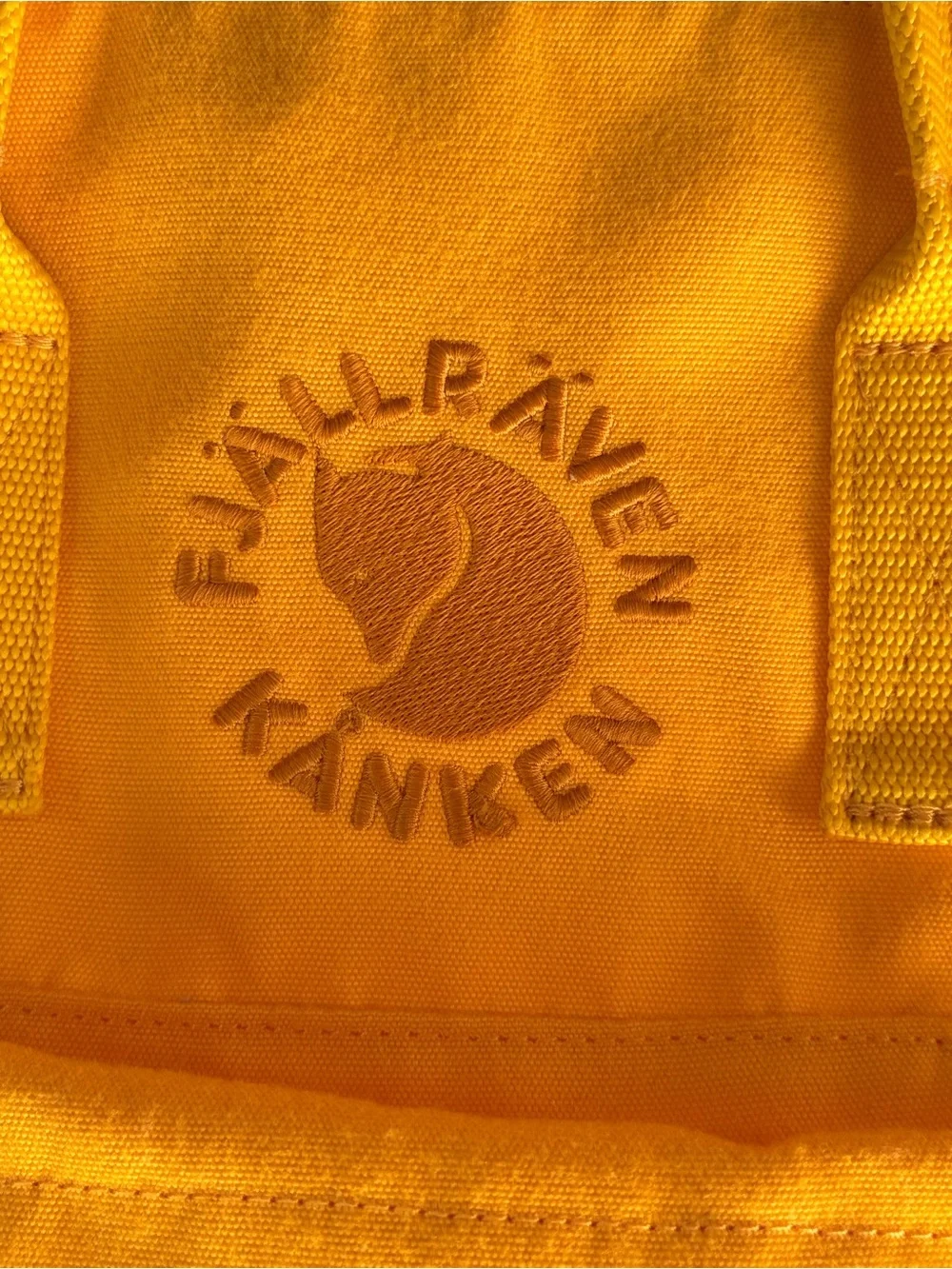 Fjallraven Kånken Mini Backpack in Bright Yellow